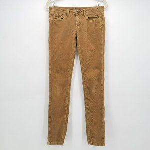 Prana Skinny Corduroy Tan Pants Womens 4